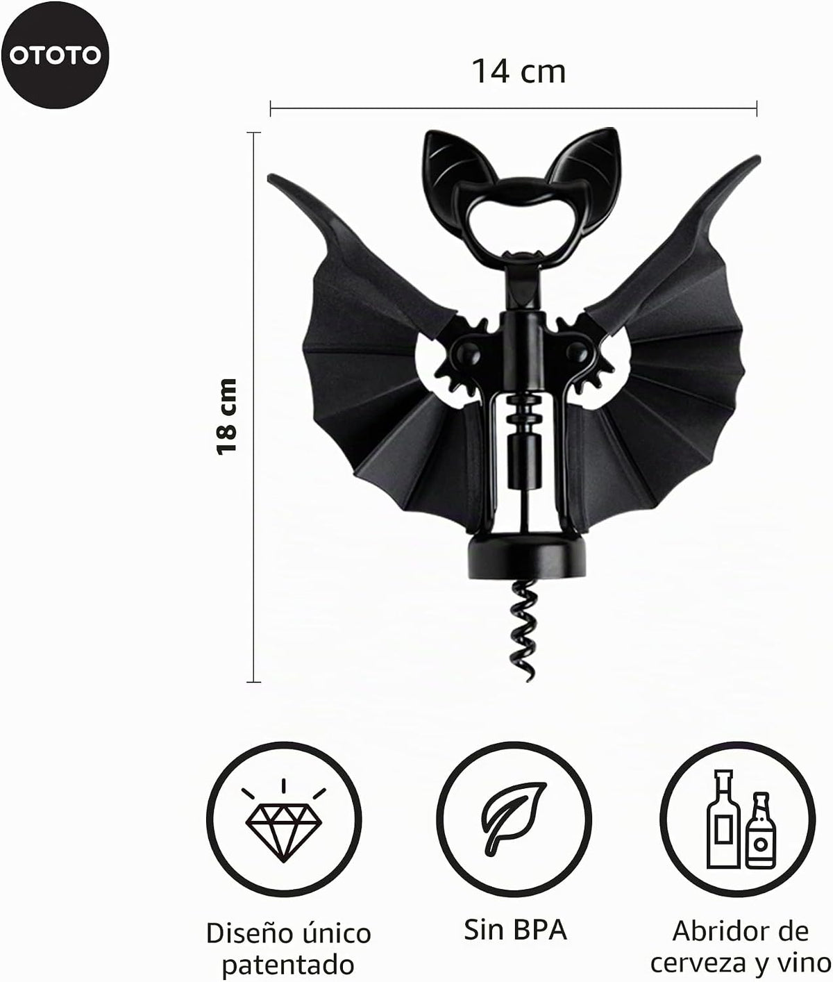 Spooky Bat - Abridor de vino