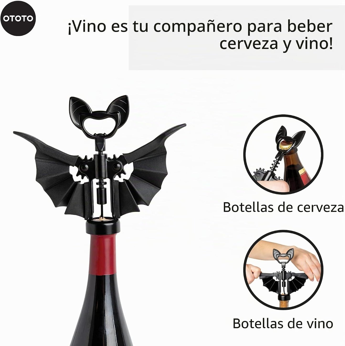 Spooky Bat - Abridor de vino