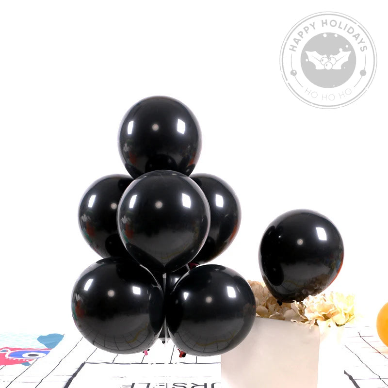Globos de látex negro